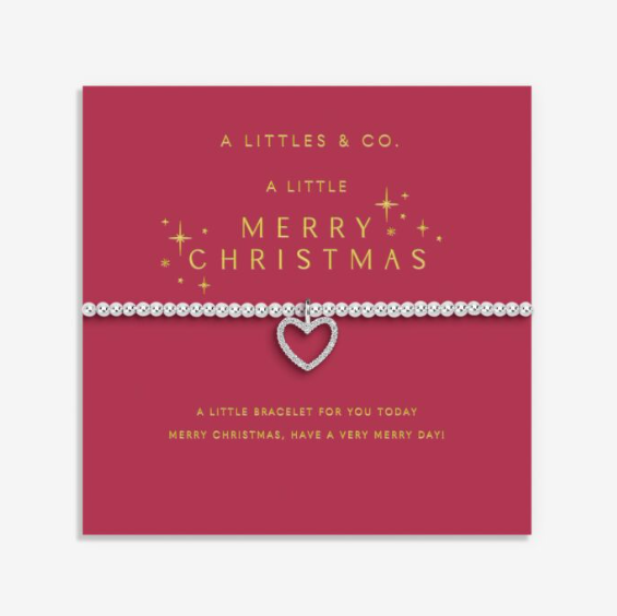 CHRISTMAS A LITTLE | MERRY CHRISTMAS | Silver Plated | Bracelet