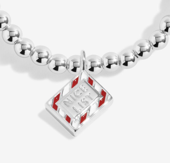 LOVE FROM SANTA | YOU'RE ON THE NICE LIST | Silver Plated | Bracelet