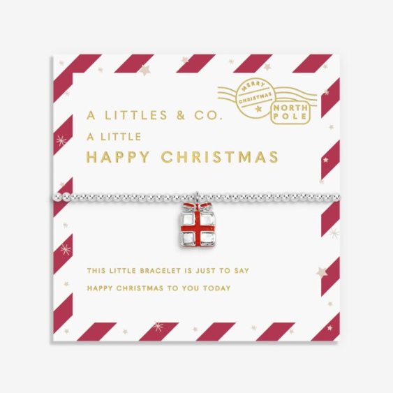 LOVE FROM SANTA | HAPPY CHRISTMAS | Silver Plated | Bracelet
