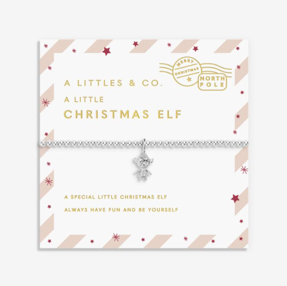 LOVE FROM SANTA | CHRISTMAS ELF | Silver Plated | Bracelet