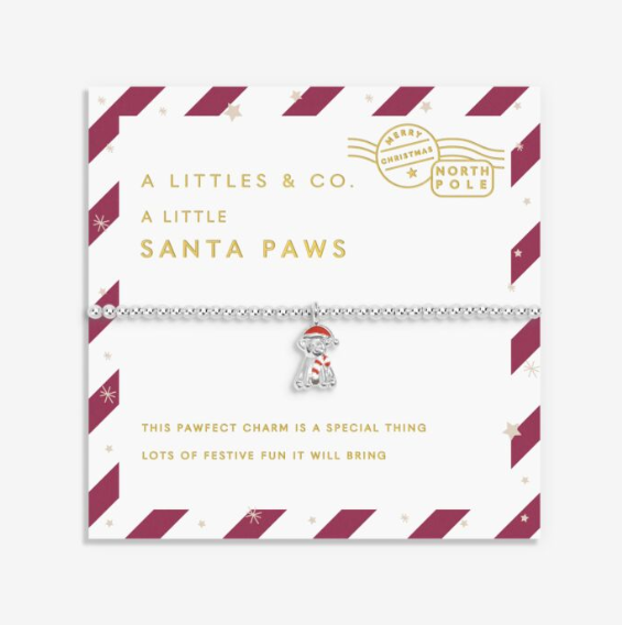 LOVE FROM SANTA | SANTA PAWS | Silver Plated | Bracelet