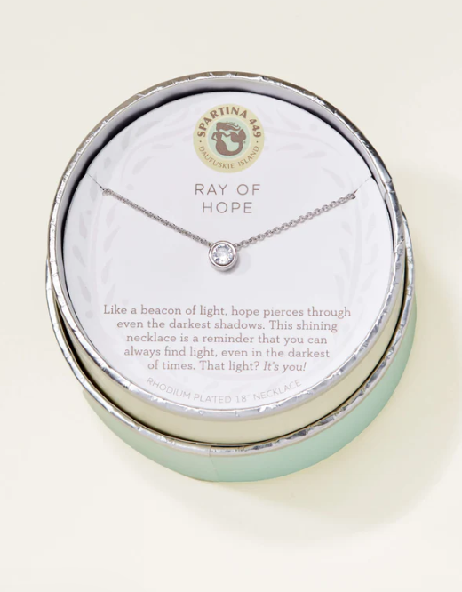 SLV Necklace 18“ Ray of Hope/Gem Silver