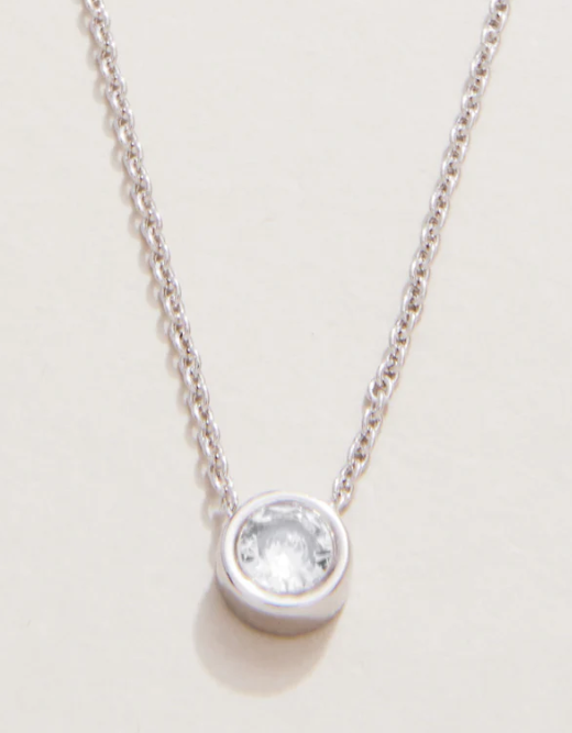 SLV Necklace 18“ Ray of Hope/Gem Silver