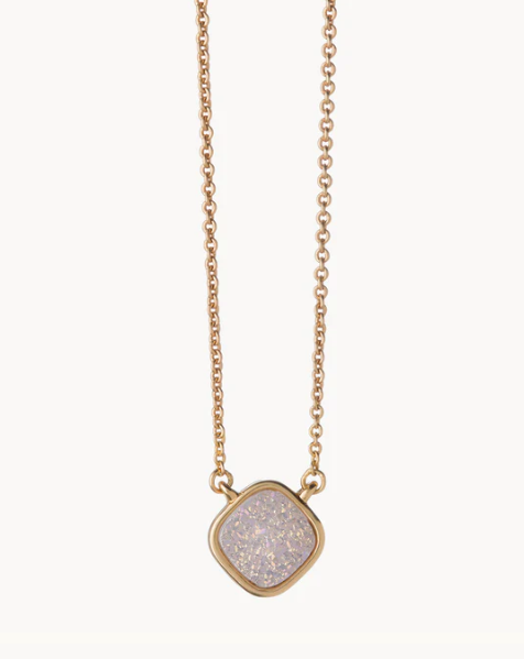SLV Necklace 18“ Breathe/Cream Druzy