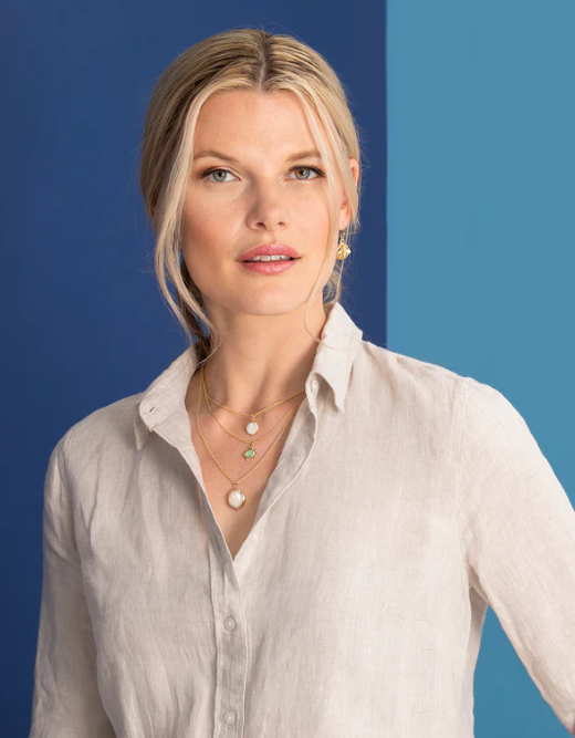 SLV Necklace 18“ Survivor/Coin Pearl