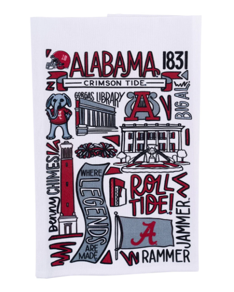 Alabama Collage Tea Towel