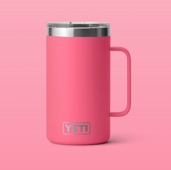 Rambler 24 oz Mug with Magslider Lid - Tropical Pink