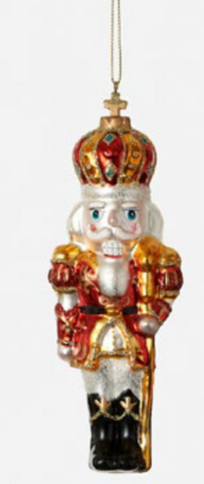 Nutcracker Ornament - Glass