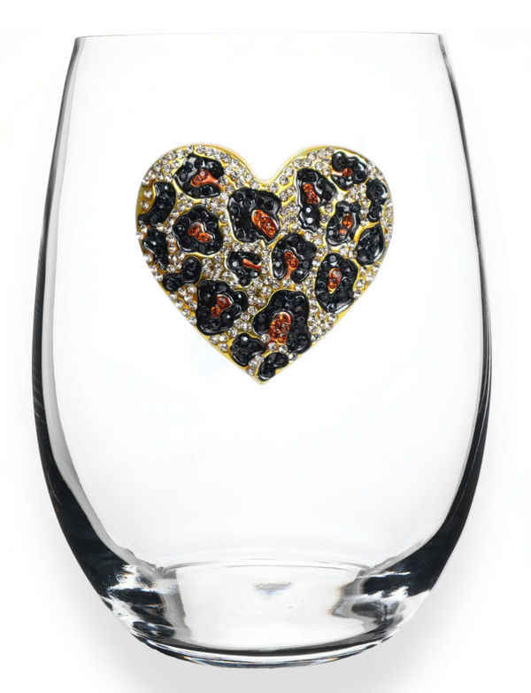 Leopard Heart Stemless