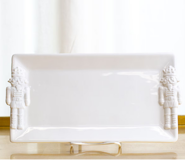 Royal Nutcracker Embossed Rectangle Platter