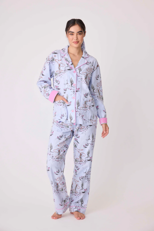 Blue Whisper PJ Set Flannels