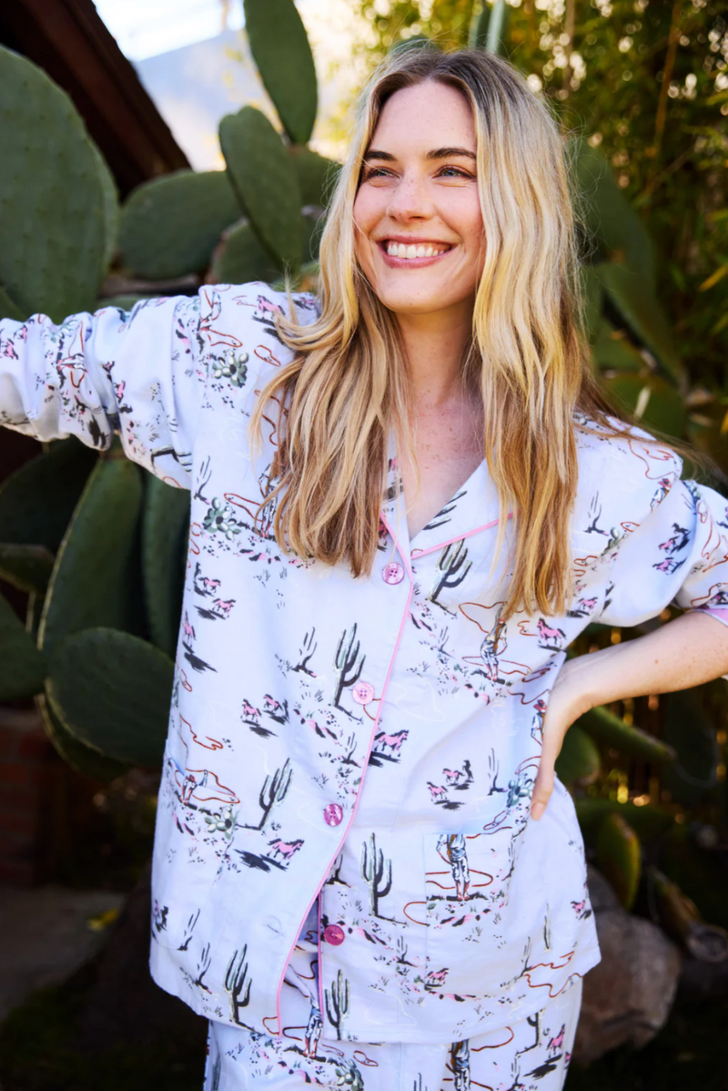 Blue Whisper PJ Set Flannels