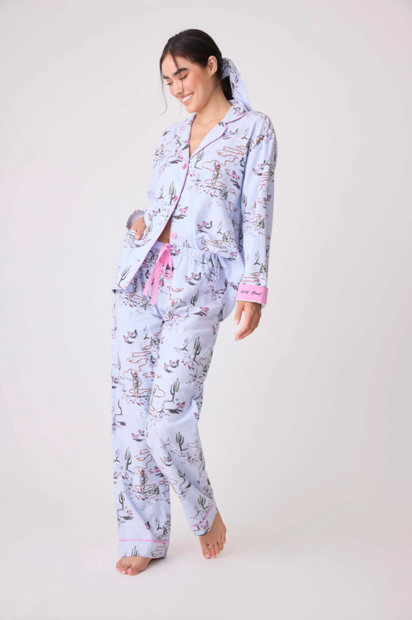 Blue Whisper PJ Set Flannels