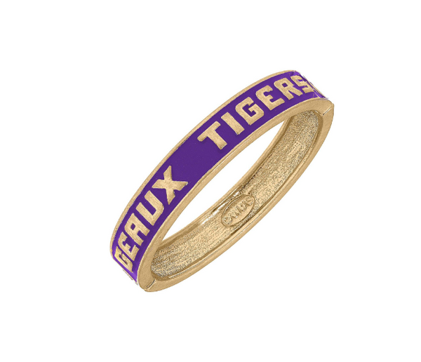 LSU Tigers Enamel Hinge Bangle in Purple