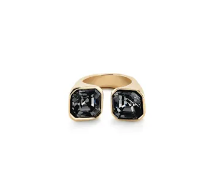 SER SIN COMPLEJOS Grey Stone Gold Ring 15