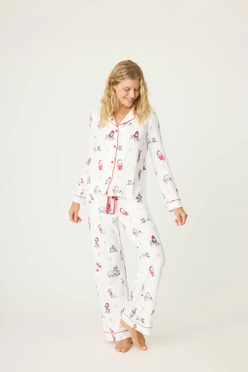 Candy Cane Lane PJ Set - Ivory