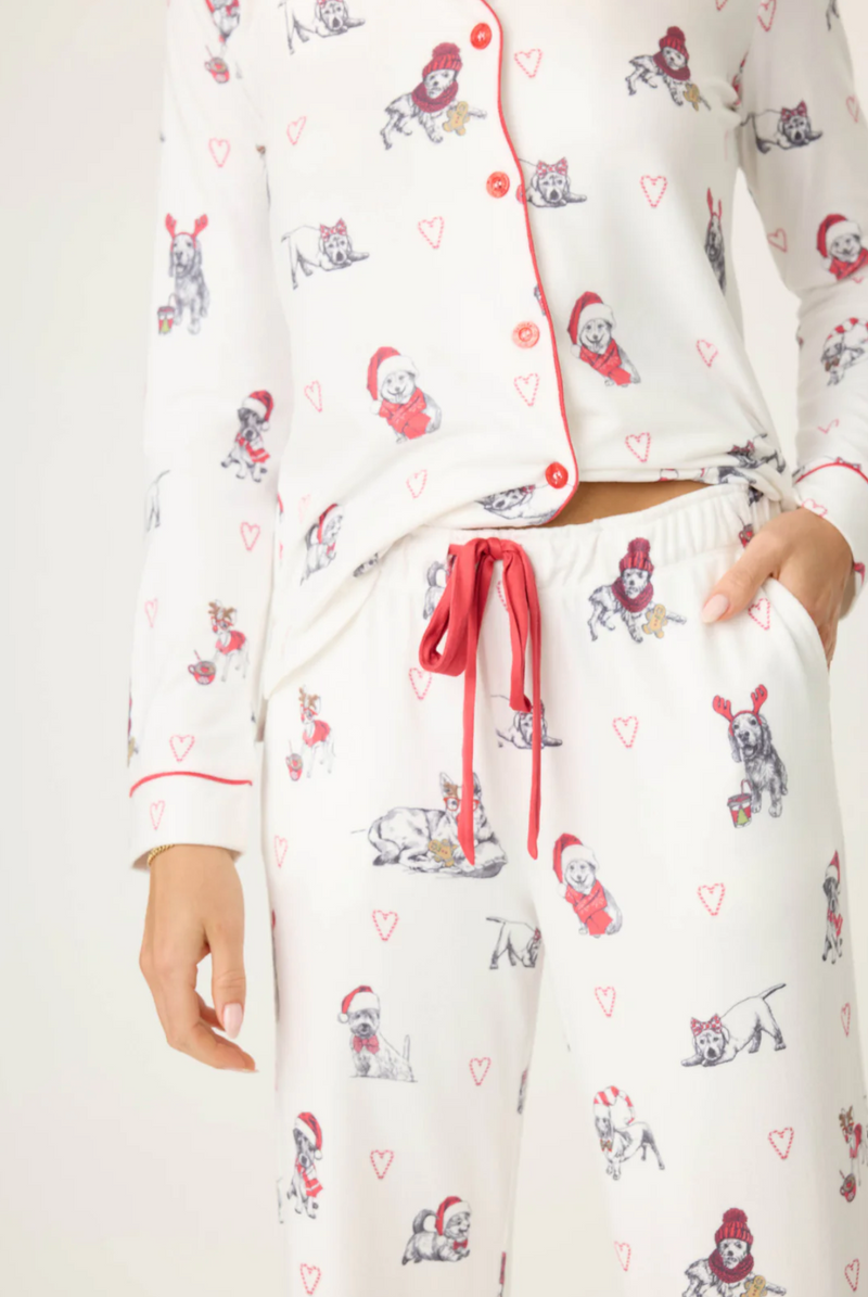 Candy Cane Lane PJ Set - Ivory