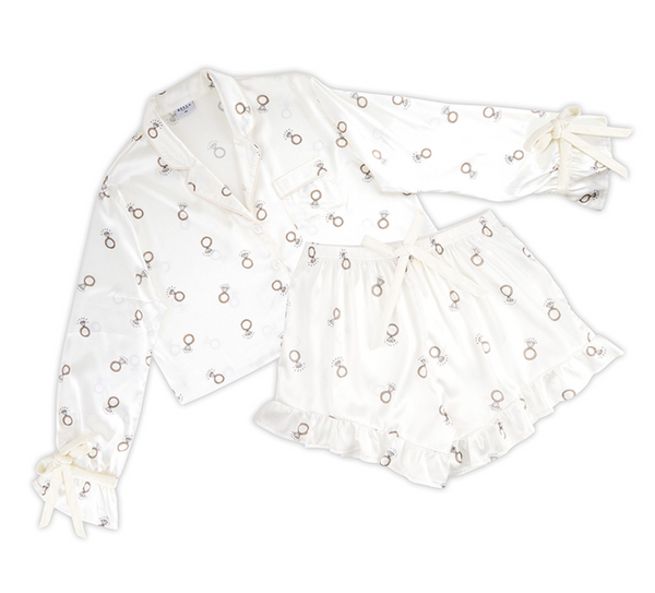 White Rings Pajama Set