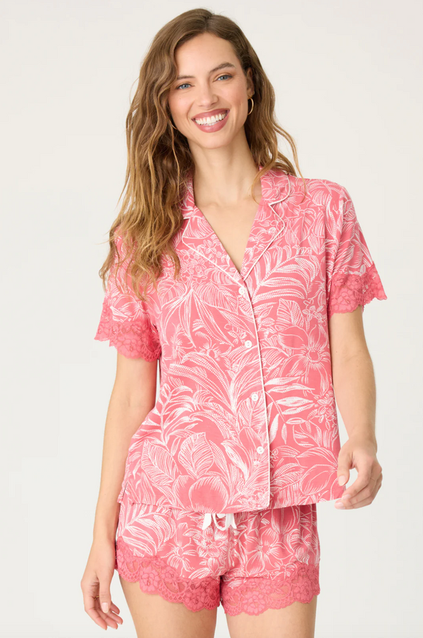 Deep Rose Lazy Days Pajama Set