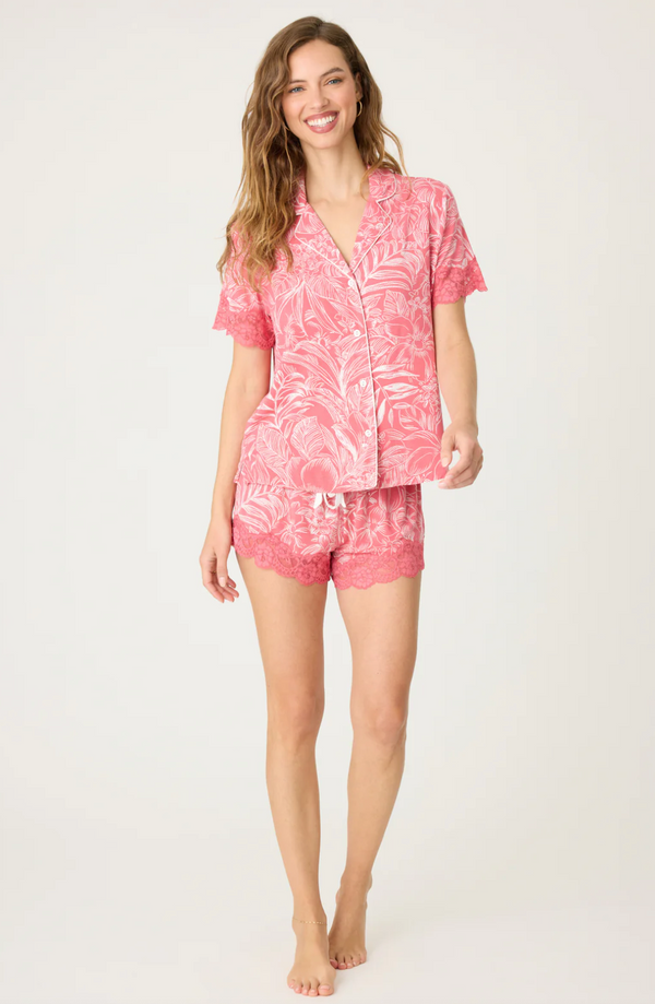 Deep Rose Lazy Days Pajama Set