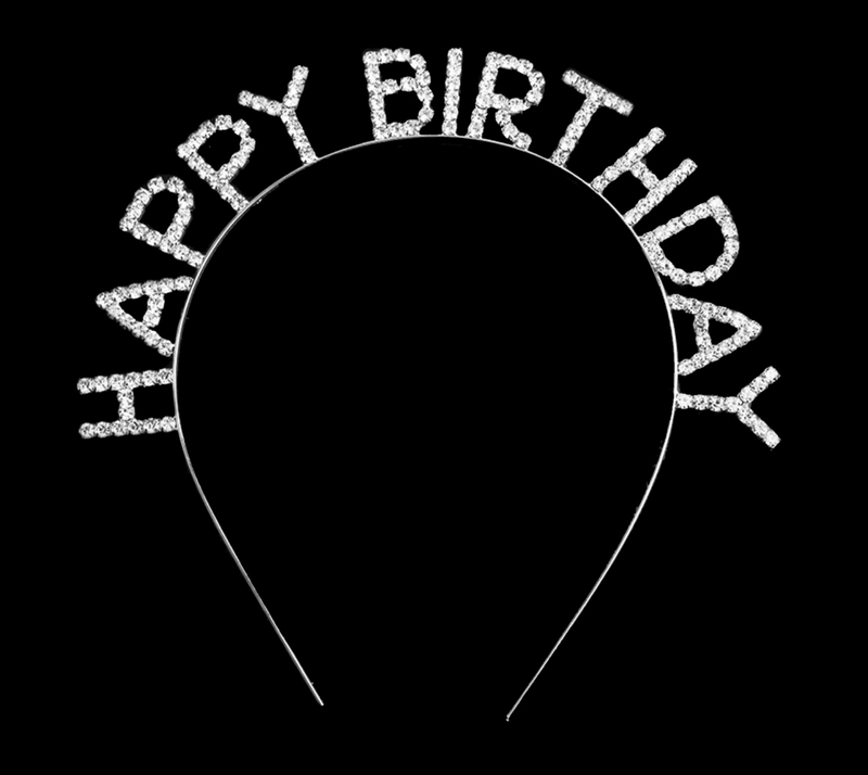 Happy Birthday Rhinestone Headband
