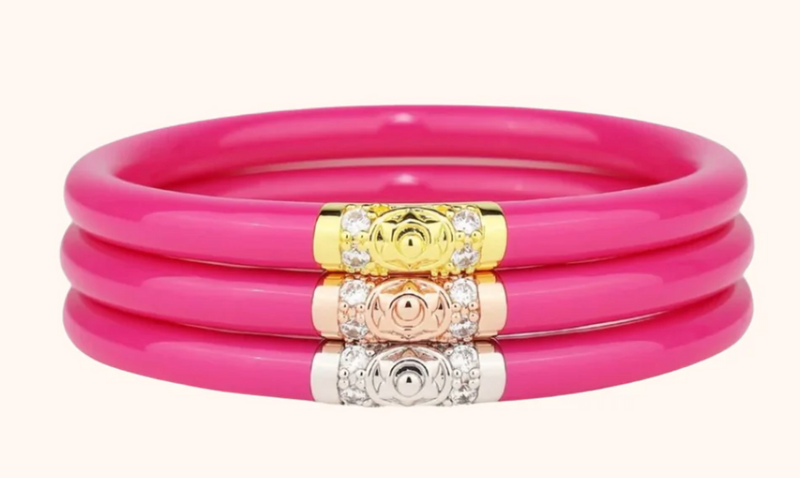 Three Kings All Weather Bangles - Epic Pink