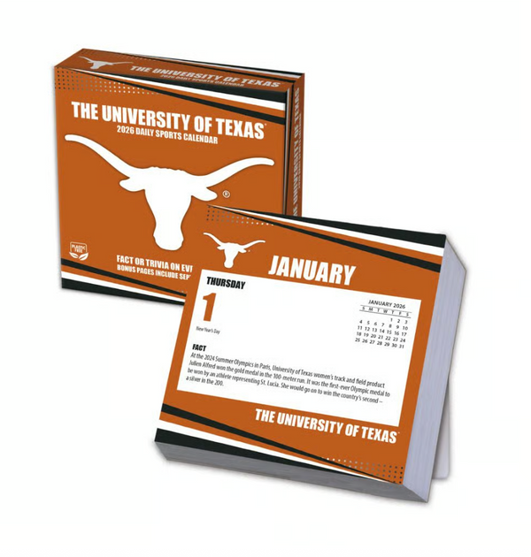 TEXAS LONGHORNS 2026 BOX CALENDAR
