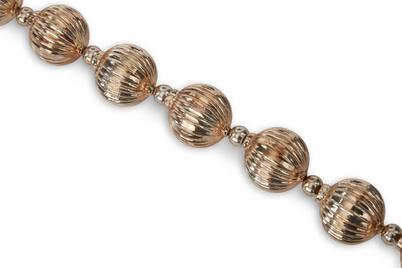 72 Inch Gold Glass Ornament Garland