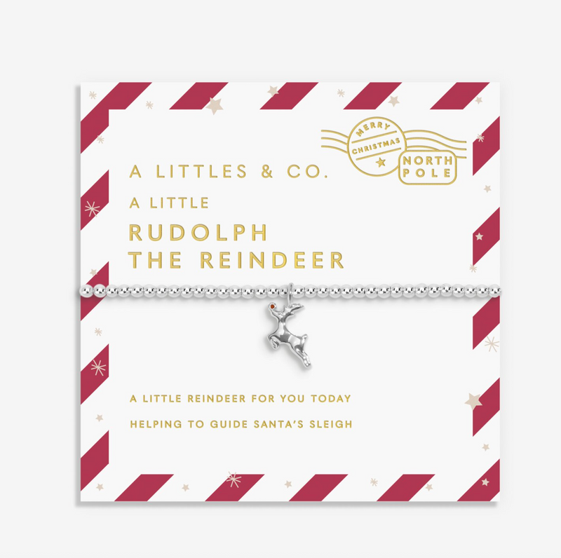 LOVE FROM SANTA | RUDOLPH THE REINDEER | Silver Plated | Bracelet