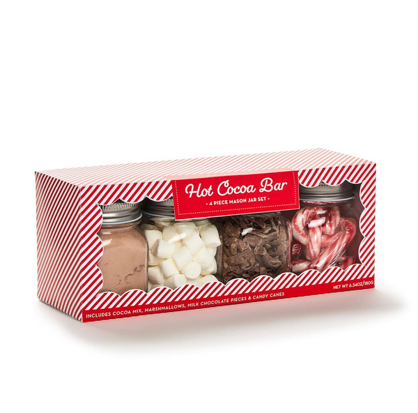 Hot Cocoa Bar 4 Pc Mason Jar Kit