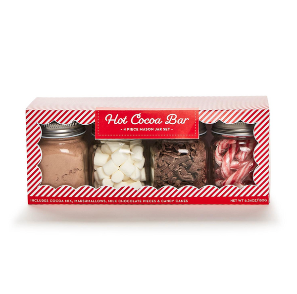 Hot Cocoa Bar 4 Pc Mason Jar Kit