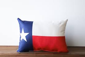 Texas Flag Pillow + Accent Piping