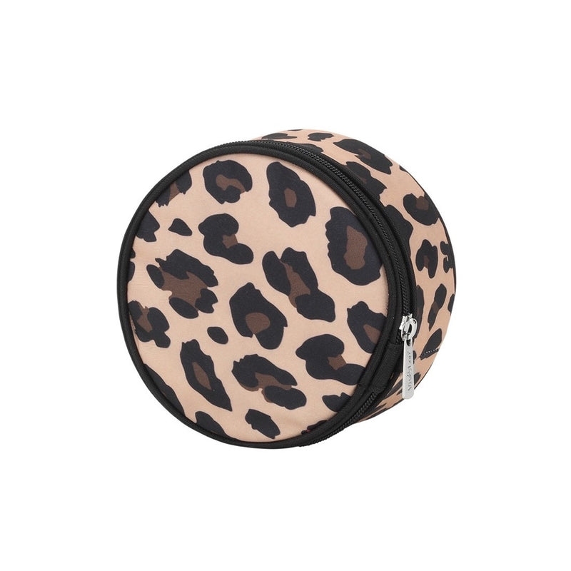 Wild Side Leopard Jewelry Bag with Initial