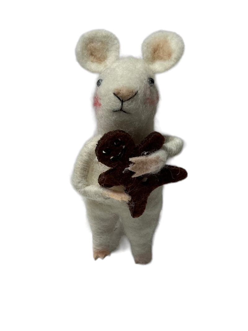 Wool Felt Mouse Ornament