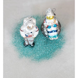 Hand Painted Glass Astronaut Ornament