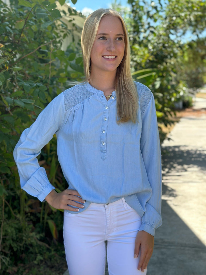 Blaire Blouse in Blue