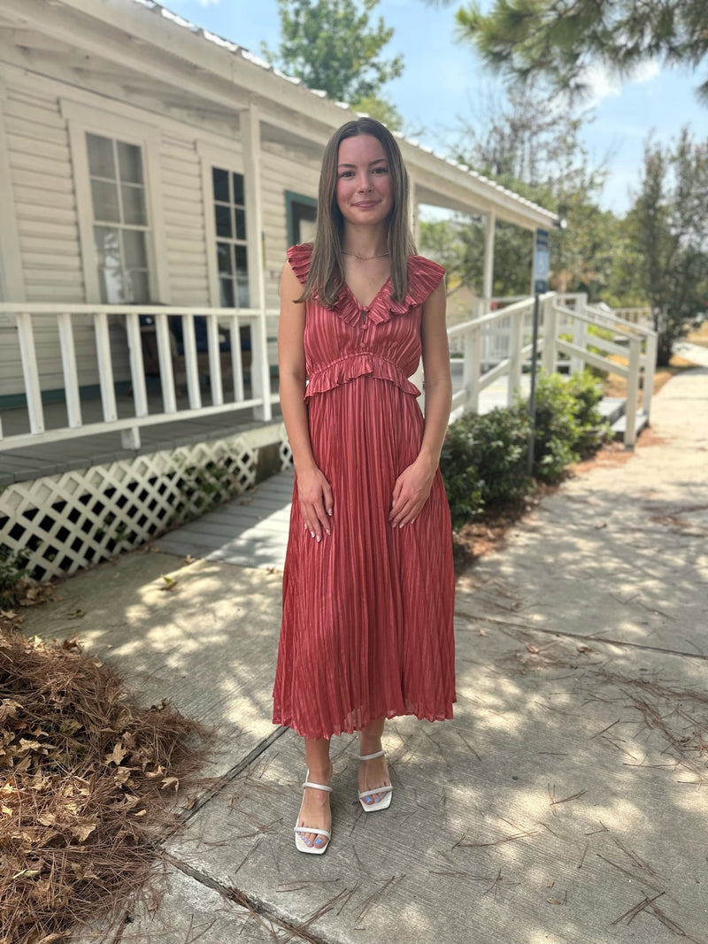 Kinsley Copper Maxi Dress