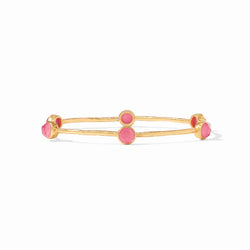 Milano Luxe Bangle Gold Iridescent Peony Pink