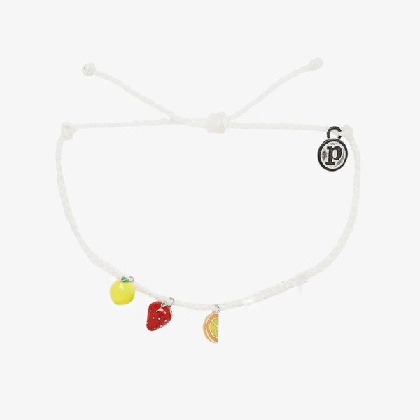 White Fruit Charms Bracelet