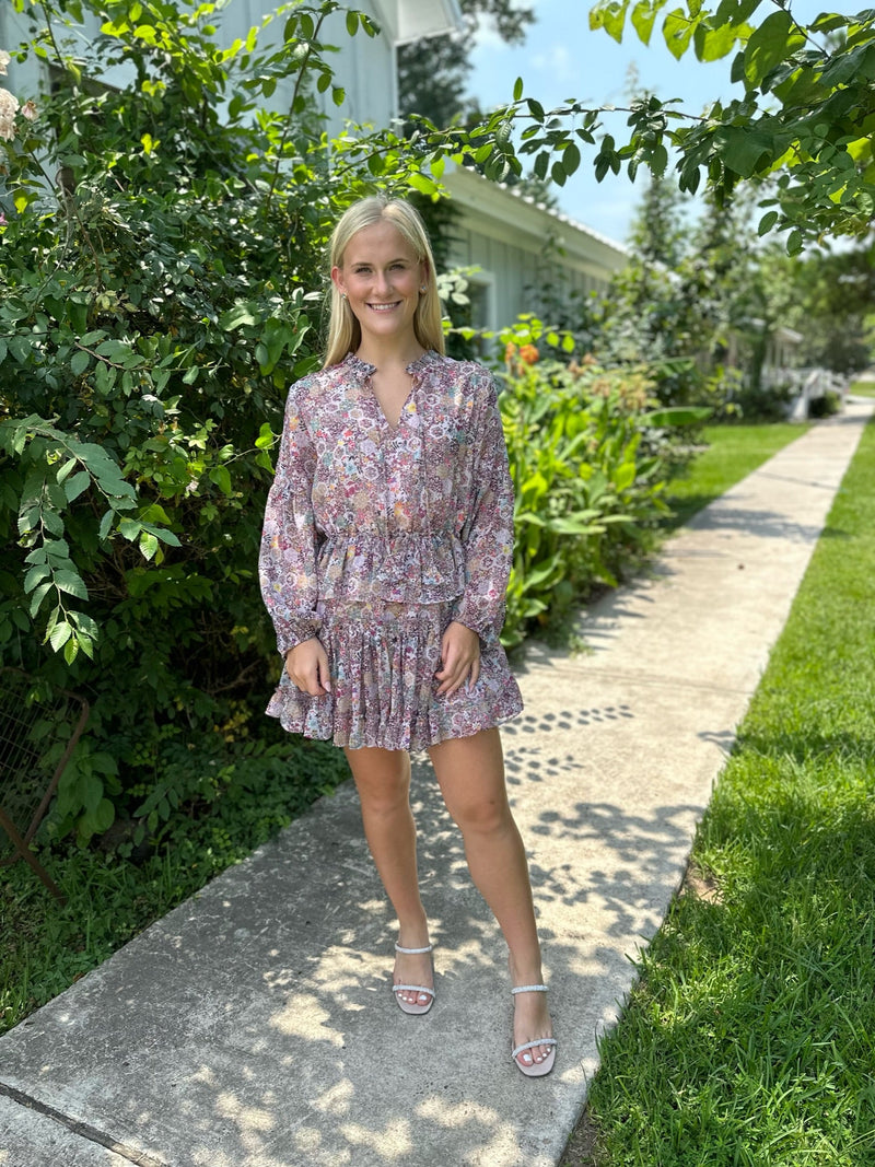 Lilac Multi Floral Dress Cactus Flower Lilac Multi Floral Dress Cactus Flower