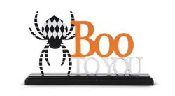 Tabletop Halloween Saying Boo