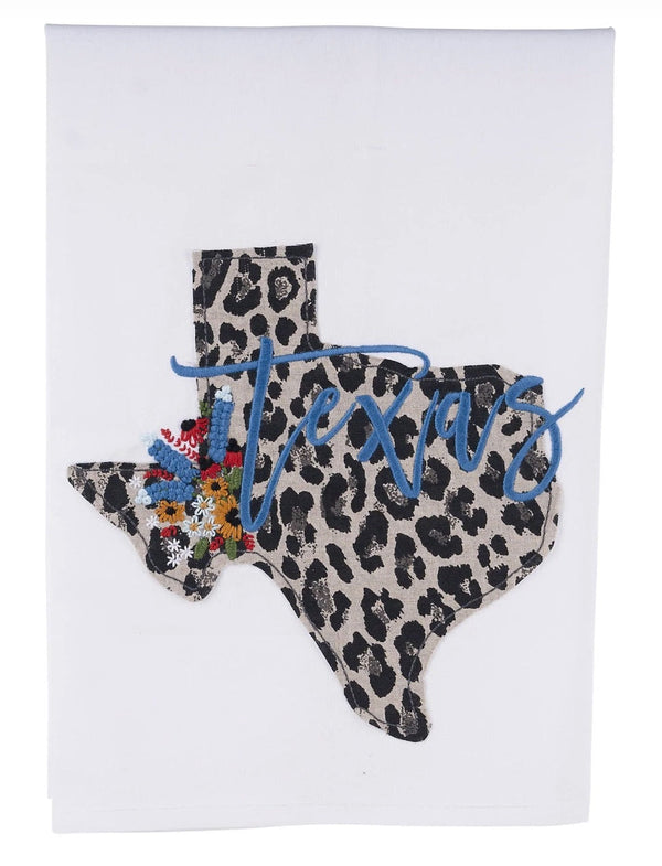 Texas Cheetah Tea Towel