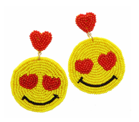 Heart Eye Emoji Earring