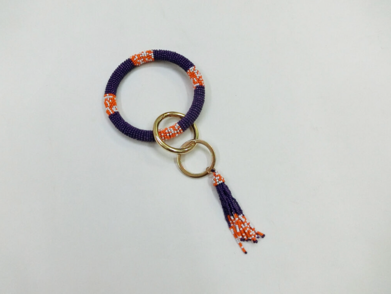 Purple and Orange Key Chain  Bangle