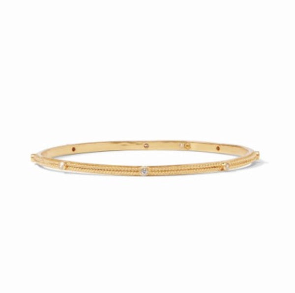 Celeste Stacking Bangle Gold Cubic Zirconia