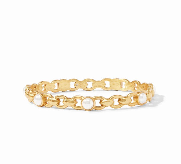 Palermo Pearl Bangle Gold Pearl