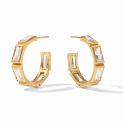 Antonia Hoop Gold Cubic Zirconia