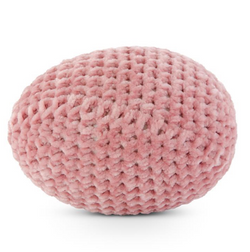 5 Inch Pink Crochet Egg