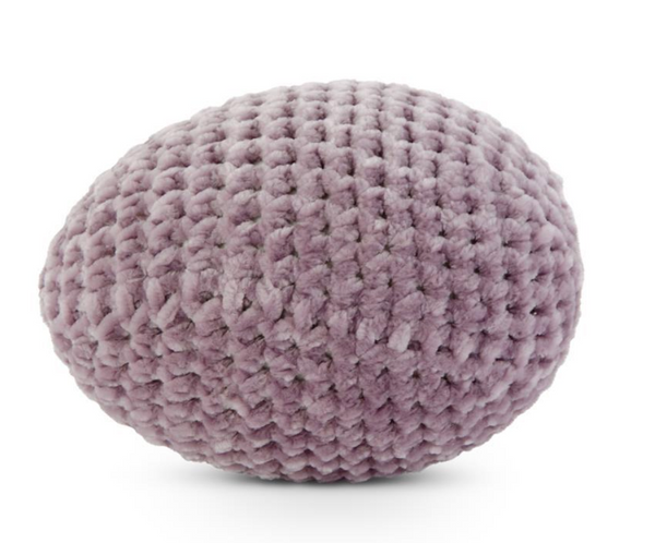 5 Inch Purple Crochet Egg