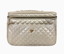 Getaway Classic Train Case Pearl Quilted